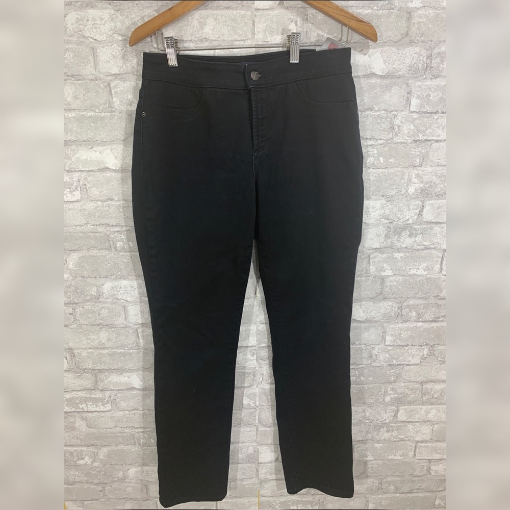 NYDJ Black High ‎ waisted Stretch jean leggings 4
